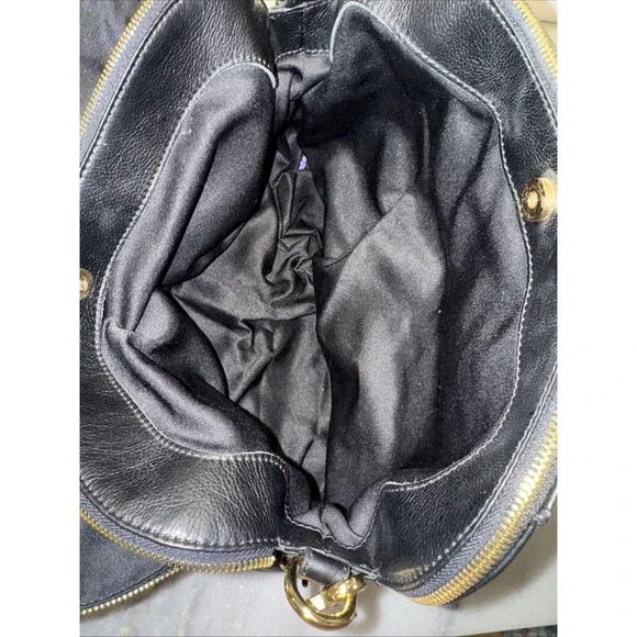 Audrey Brooks Leopard Skin/black Leather Purse New With Tags - Picture 9 of 16